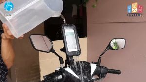 ที่ยึดโทรศัพท์มอเตอร์ไซค์และจักรยาน ใช้งานกับมือถือหน้าจอไม่เกิน 7 นิ้ว กันน้ำได้ หมุนได้360องศา รุ่น HL-69