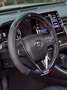 【 Limited time discount】Toyota vios steering wheel cover leather toyota Vios Wigo lnnova rav4 hiace hilux fortuner avanza civic for all season