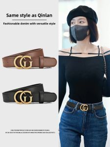 BILLI ZILLY | Leather Thin Belt Black