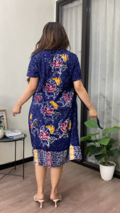 Daster Batik Handmade Premium Lengan Pendek Bahan Rayon Tebal Adem Model Kekinian Muat Jumbo