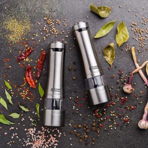 Electric Stainless Steel Pepper Grinder Salt Grinder Kitchen Tools Russell Hobbs Luxury Nordic Style Essential Oil Diffuser