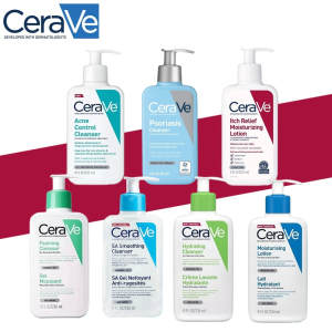 Cerave Foaming Cleanser l Hydrating/Renewing SA /Moisturizing Lotion /Gel Facial Acne Control /Itch Relief Lotion /Psoriasis Cleanse/Gel Facial Acne Control 236ml(Skincare series)