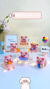 ของเล่นบล็อกตัวต่อ รูปการ์ตูนน่ารัก สําหรับเด็ก