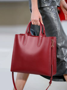 CALYPSO | New Large Red Leather Tote Bag For Women