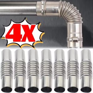4PCS Elbow Air Diesel Parking Heater Exhaust Pipe Connector with Clamp for Webasto Diesel Boat Heater