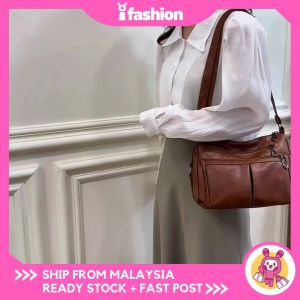 iFASHION 2016 READY STOCK Womens Shoulder Bag Simple Multi-Compartment Womens Bag Mom Bag Crossbody Bag