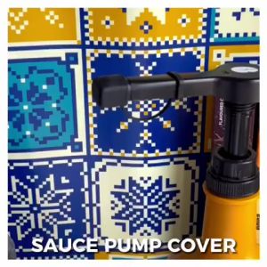 5Pcs Syrup Pump Cover Stretchy Silicone Sauce Pump Nozzle Cover Black