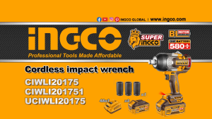 INGCO 20V BL 3/4" DR. IMPACT WRENCH MAX 1750NM 2X8.0AH+CHRG+CASE CIWLI20175
