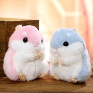 Jiaxun | Girls Plush Hamster Toy Pillow Keychain Backpack Pendant