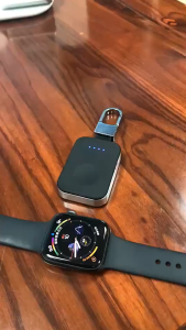 [SG Stock] Portable Apple Watch Charger | 1000mAh Magnetic Wireless Power Bank | Keyring Travel Charger for iWatch Ultra/SE/Series 9 8 7 6 5 4 3 2 1