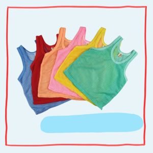 ( มีคูปองส่งฟรี) เสื้อกล้ามรู เสื้อกล้ามเด็ก 0-3 ขวบ ระบายอากาศได้ดี ใส่แล้วไม่ร้อน ไม่คัน ซักแห้งง่าย V28