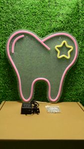 ป้ายไฟLED ป้ายไฟนีออน ป้ายไฟอะคริลิค ป้ายไฟหน้าร้าน " ป้ายไฟ ฟัน" แบบเสียบปลั๊กไฟ ป้ายไฟตกเเต่งร้าน