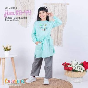 TERMURAH cutetrik v setelan celana kaos ANAK PEREMPUAN & REMAJAa CUTETRIK terbaru 2024