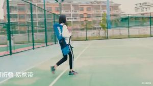 Portable Folding Badminton Net Rack: Tennis Net Rack for Indoor and Outdoor Adjustable Steel Tube Bracket