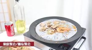 Non-stick BBQ Barbecue Stovetop Grill Cooking Iron Pan