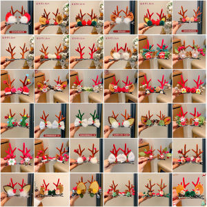 Kẹp Tóc Hình Con Nhím Giáng Sinh Dễ Thương Phụ Kiện Tóc Hình Ngà Voi Phụ Kiện Tóc Phong Cách Rừng Giáng Sinh Kẹp Tóc Hai Bên