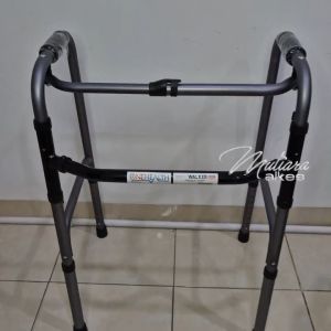ONEHEALTH Walker Tanpa Roda / Alat Bantu Jalan / Tongkat Jemuran Walker Lipat