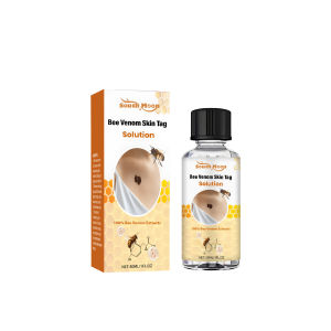 South Moon Bee Venom Skin Tag Solution Skin Wart Tag Remover Liquid Tags Remover Painless Mole Skin Dark Spot Remover Solution Essential Face Wart Tag Treatment Removal Liquid (30ml)