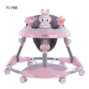 Flybb Baby Walker Foldable Adjustable Safety