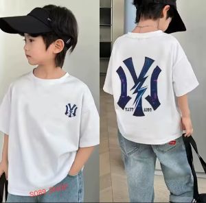 atasan t-shirt anak laki lakilengan pendek atasan unisekkaos oblong pakaian fashion.