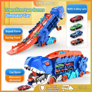 DREAMTOY Mainan Mobil Mobilan Anak Mobil Truk Dino Deformasi Dinosaur Deformation Cars