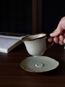 Bộ Tách Cà Phê Sứ Cổ Điển Ba Mươi Gia Đình Tách Cốc Thủy Tinh Phong Cách Trang Trí Nhà Bếp Sáng Tạo Bát Đựng Cà Phê Hình Hoa