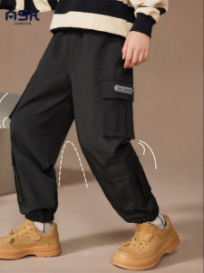 Ask Junior | Boys Work Style Casual Pants with Big Pockets
