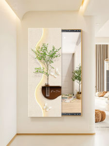 CTYLIGHTZ | Concealable Full Length Slide Out Mirror Decorative Wall Artwork