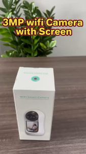 ICSEE XM R23 Wireless ultra clear screen IP Camera CCTV 2.8 Inch IPS Screen 3MP WiFi HD Video Call PTZ Baby Monitor Surveillance Support simultaneous video chat with multiple people