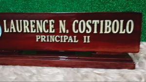 LaserPro Pure Wood Table Name Plate / Desk Name Plate