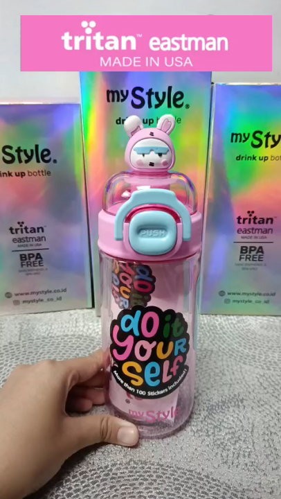My Style TM 1324 B DIY Bunny Drink TRITAN Bottle 450ml for Junior
