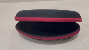 [READY STOCK] Authentic Swatch Eyewear Case - Limited Edition Zippered Sunglasses Pouch - Black/Red