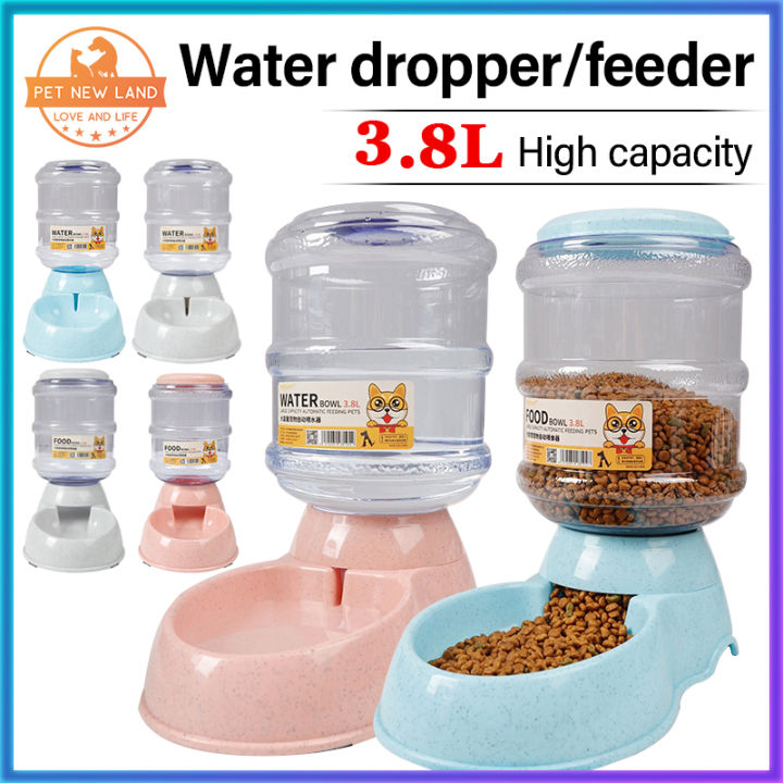 Pet New Land Pet automatic water feeder 3.8L Dog cat large capacity feeder pet supplies Lazada PH