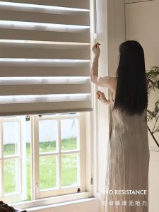 Korean Blinds Curtain Ventians Zebra Duo Blinds Venetians  Curtains Window Roller for Home Bedroom Living Room Office Etc size 60*160 80*160 90*160 100*160 110*160 120*160 130*160 140*160 150*160 160*160 180*160 CM