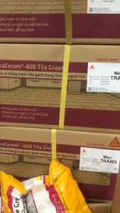 Keo chà ron Sika Tile Grout. Vữa xi măng trám khe gạch trong nhà và ngoài trời.(Bao 1kg)