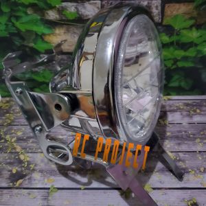sepaket Reflektor lampu depan ninja ss r s + breket dudukan lampu depan ninja ss r ss ckd