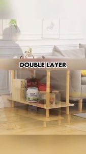 【จัดส่งใน 1-2 วัน】ห้องนอนโต๊ะข้างโต๊ะข้างตู้โต๊ะข้างที่เรียบง่ายที่สุด 2 ชั้นสีขาวและโต๊ะข้างไม้ ตัวเลือกหกแบบ