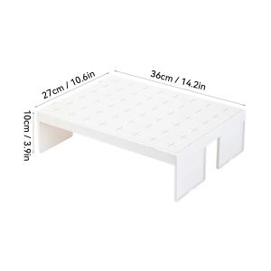 WORTHBUY | Giá Đỡ Bộ Định Tuyến Bằng Nhựa Có Thể Xếp Chồng Lên Nhau Giá Để Cáp Tối Giản Trên Bàn Làm Việc Giá Đỡ Văn Phòng Tại Nhà Cho Hộp Giải Mã Bộ Định Tuyến WiFi Tiết Kiệm Không Gian
