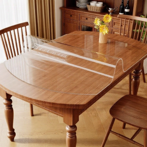 Waterproof Oil-Resistant Heat-Resistant Clear PVC Tablecloth Oval