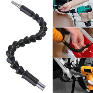 Talao Snake Drill Bit Screw Driver Extender Universal Snake Flexible Hose Shaft Connection Soft Extension Black Orange