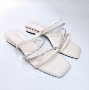 MESSA Sandal wanita tinggi 2cm terbaru hitam