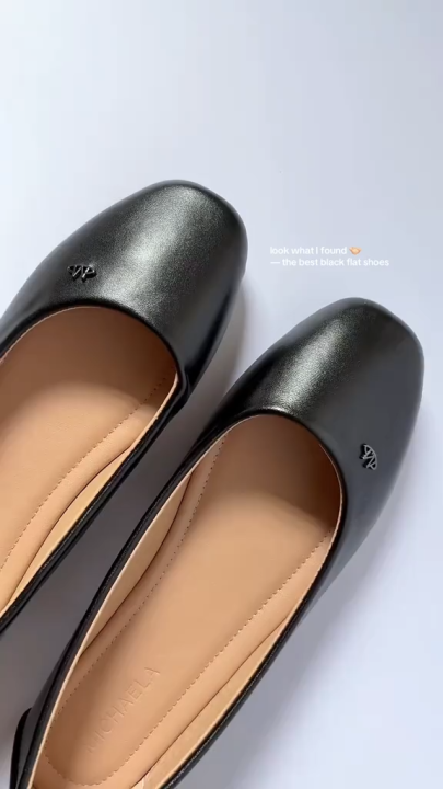 MICHAELA Minimalist Flat Shoes Anti-Blister Velvet Lining All Day