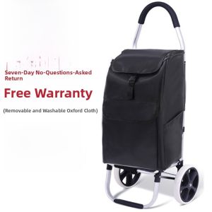 Portable Folding Shopping Cart Small Pulling Car Stair Climbing Hand Pulling Vegetable Buying Wagon Elderly Household Tool