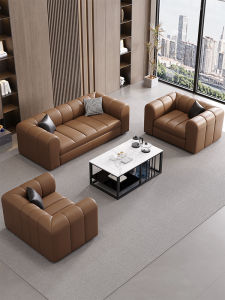 Modern Simple Three Seater Sofa Set