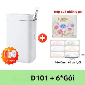Máy In Nhiệt NiiMbot D101 Máy Dán Nhãn 25mm Với 6/9 Cuộn Giấy Nhãn Màu Kết Nối Bluetooth Quản Lý Công Việc Cá Nhân