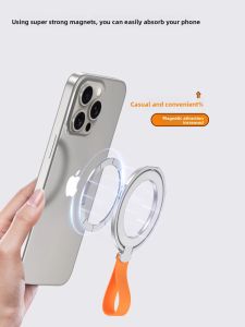 RQZN | Magnetic Rotating Phone Stand Ring Mount Magsafe Charging Car Mount Desktop Support Case