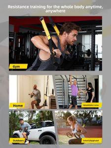 TRX Suspension Training Resistance Band Home Gym Equipment Strength Training Stretching Sport Rehabilitation Fitness Tools