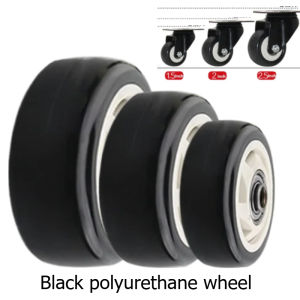 2/4 PCS Rubber Replacement Caster Wheels with Double Bearings High Load Capacity Wear Resistance Furniture Wheels