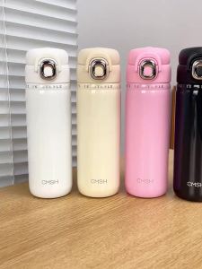 1pc 520ML Insulated Tumbler with Straw & Sip - Vacuum Flask for Couples Leakproof Sports Water Bottle for Outdoor Travel