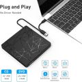 External DVD RW Drive,Portable USB 3.0/Type-C CD Drive Burner with Mute Design, +/-RW Drive Optical Readers for Laptop Desktop. 